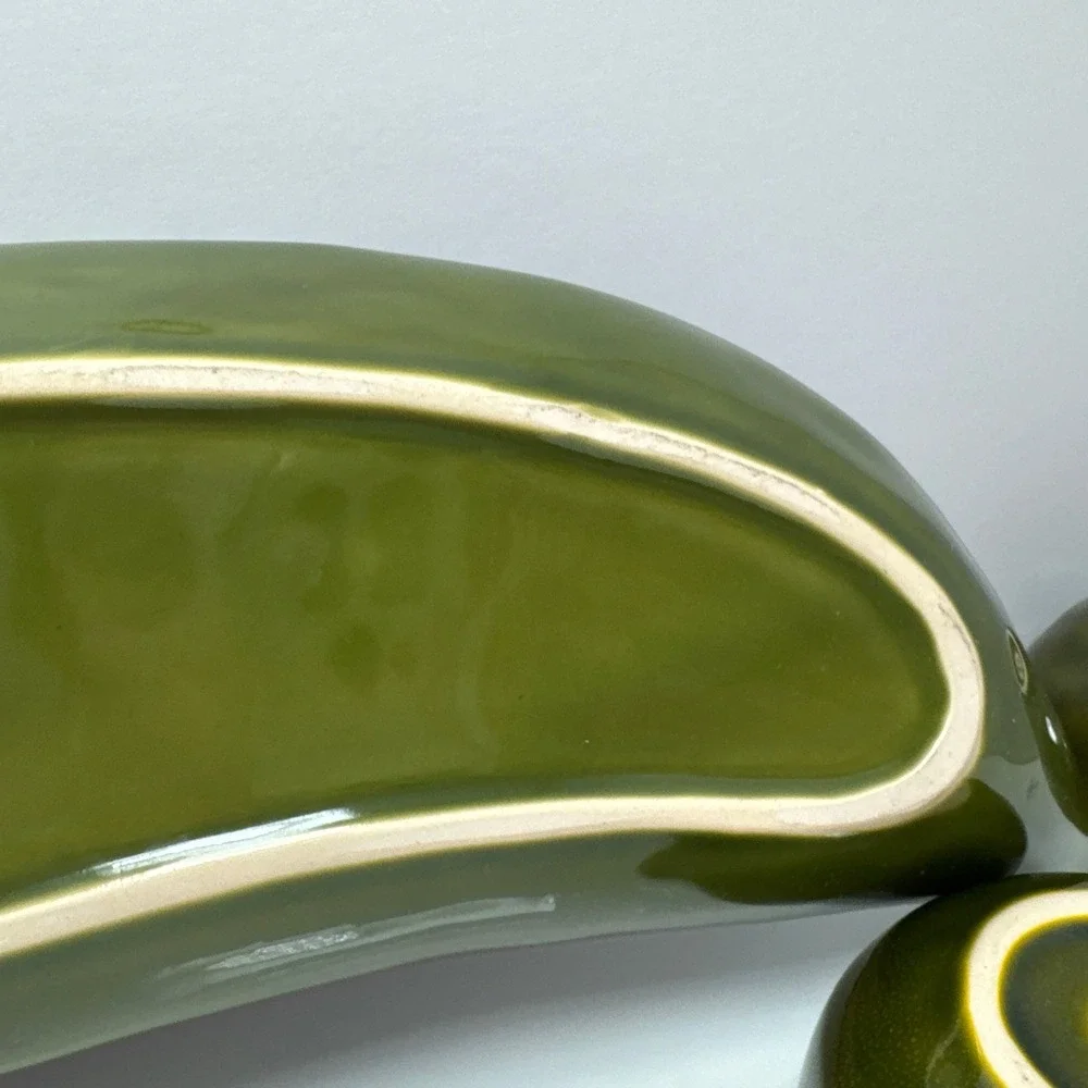 Pottery Barn‎ Garden Crudité  5 Piece Pea Pod Serving Set  19